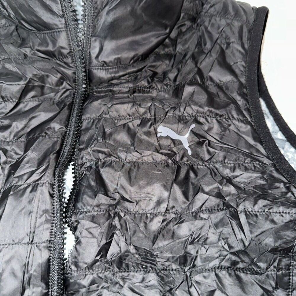 Puma Black Vest Jacket Reversible Size Large